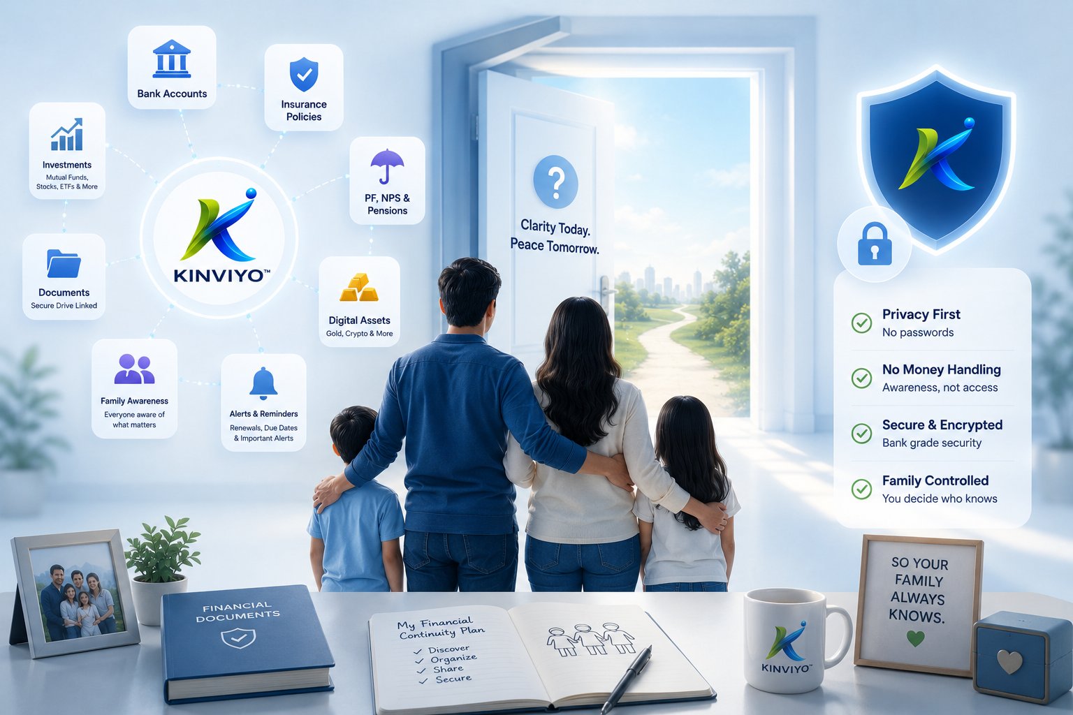 Real family struggling with forgotten assets - the problem KINVIYO solves